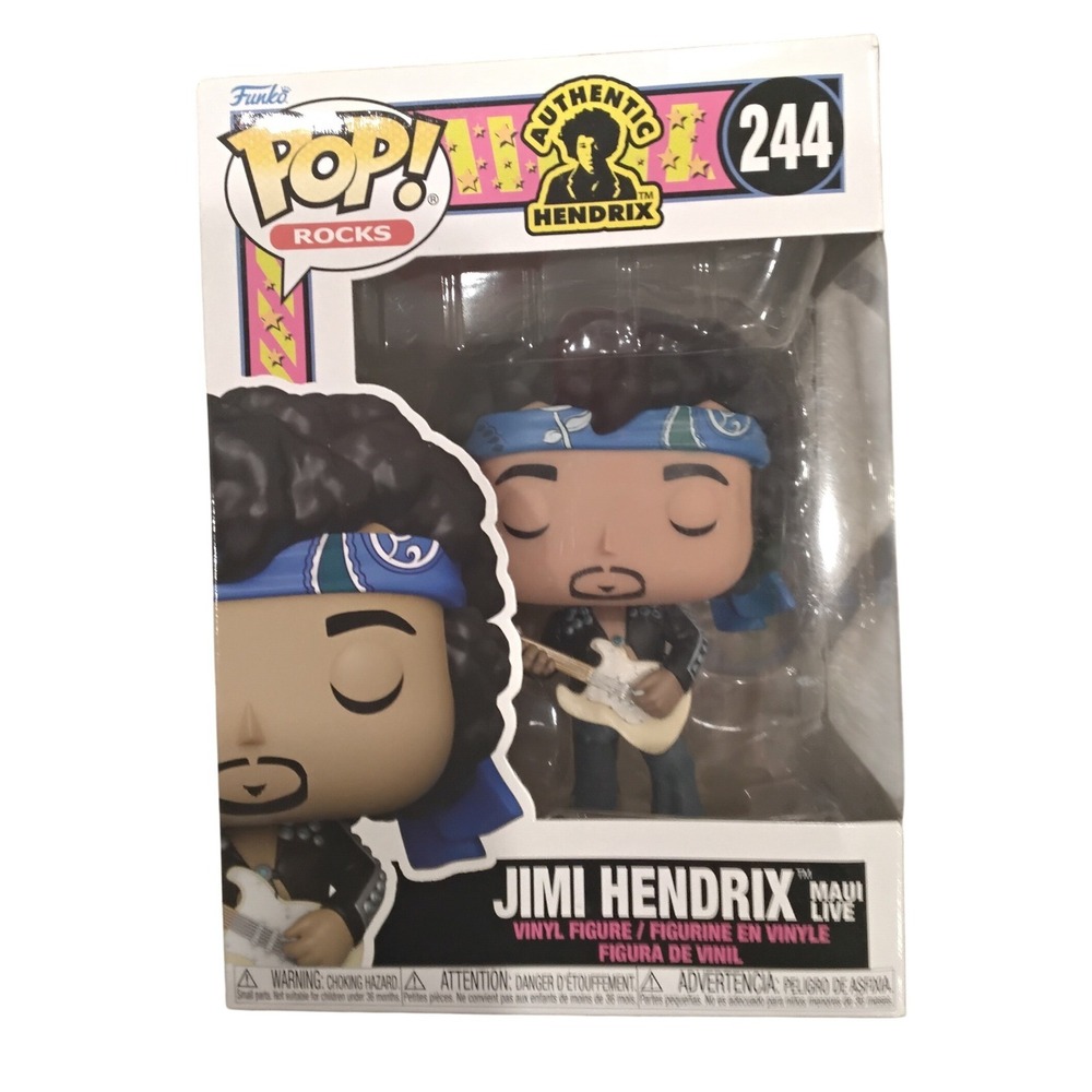 Funko Pop Rocks Jimi Hendrix Maui Live 244 Vinyl Figure Authentic Hendrix